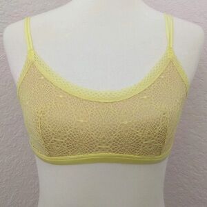 Victoria’s Secrete Scoop Neck Yellow Lace Bralette